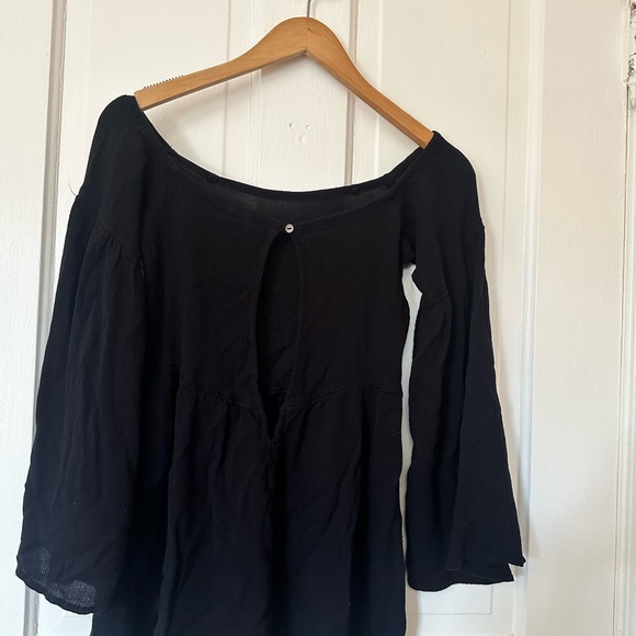 Urban Outfitters Gauzy/Sheer Black Women's Romper - Picture 3 of 4